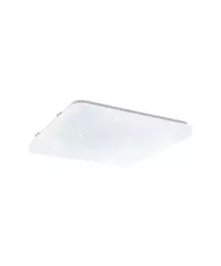 PLAFONIERA LED DA INTERNO EGLO "FRANIA-S" BIANCO QUADRATA EFFETTO STELLATO 4000K 33X33CM